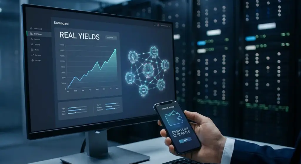 DeFi nodes generating real cash flow instead of inflationary APYs.